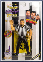 Referee TTD from Major Wrestling Figure Podcast - Major Bendies - Exclusives manufactured by Unknown [Front]