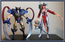 Wolverine & Lady Deathstrike (Archenemies) from Marvel - Limited Editions manufactured by Toy Biz [Loose]