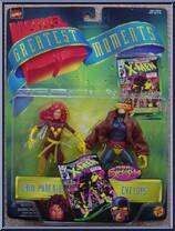 Cyclops vs Dark Phoenix from Marvel - Greatest Moments manufactured by Toy Biz [Front]