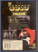 Falcon from Marvel - Gold manufactured by Toy Biz [Back]