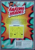 Sabretooth from Marvel - Amazing Heroes manufactured by Toy Biz [Back]