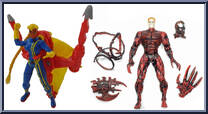 Shard (Future) & Carnage (Unleashed) from Marvel - Canadian 2-Pack - Series 5 manufactured by Toy Biz [Loose]