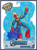 Captain Marvel from Marvel - Bend and Flex - Basic Series manufactured by Hasbro [Front]