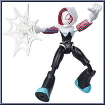 Ghost-Spider from Marvel - Bend and Flex - Basic Series manufactured by Hasbro [Loose]