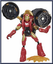 Iron Man (Flex Rider) from Marvel - Bend and Flex - Flex Riders manufactured by Hasbro [Loose]