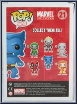 Beast (Flocked) from Marvel - Marvel Universe Pop! manufactured by Funko [Back]