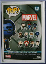 Beast (Flocked) from Marvel - Marvel Universe Pop! manufactured by Funko [Back]