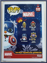 Cap Snowman from Marvel - Marvel Universe Pop! manufactured by Funko [Back]