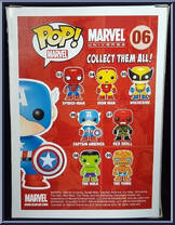 Captain America (Black / White) from Marvel - Marvel Universe Pop! manufactured by Funko [Back]