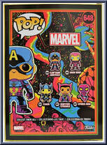 Captain America (Blacklight) (Special Edition) from Marvel - Marvel Universe Pop! manufactured by Funko [Back]