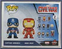 Captain America / Iron Man from Marvel - Pop! Sets manufactured by Funko [Back]