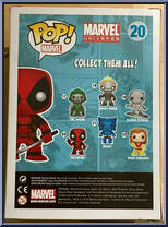 Deadpool (Orange) from Marvel - Marvel Universe Pop! manufactured by Funko [Back]