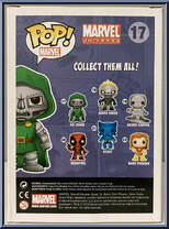 Dr. Doom (Metallic) from Marvel - Marvel Universe Pop! manufactured by Funko [Back]