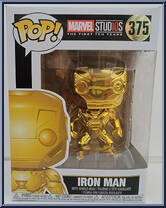 Iron Man (Gold Chrome) from Marvel - Marvel Stud10s Pop! manufactured by Funko [Front]