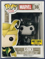 Loki (Black / White) (Helmet) from Marvel - Marvel Universe Pop! manufactured by Funko [Front]