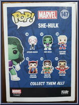 She-Hulk from Marvel - Marvel Universe Pop! manufactured by Funko [Back]