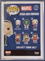 Spider-Gwen (Unhooded) from Marvel - Marvel Universe Pop! manufactured by Funko [Back]