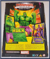 Hulk (Display Case) from Marvel - Marvel Legends - Titanium Series (Die-Cast) manufactured by Galoob [Back]