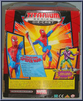 Spider-Man (Purple / Silver) from Marvel - Marvel Heroes - Titanium Series (Die-Cast) manufactured by Galoob [Back]