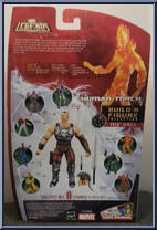 Human Torch from Marvel Legends - Ares Series manufactured by Hasbro [Back]