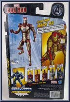 Iron Man (Mark 42) from Marvel Legends - Iron Monger Series manufactured by Hasbro [Back]