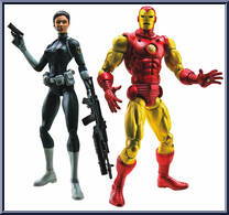 Maria Hill / Iron Man from Marvel Legends - Twin Packs - Series 2 manufactured by Hasbro [Loose]