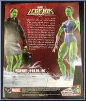She-Hulk (Fantastic Four Outfit) from Marvel Legends - Exclusives manufactured by Hasbro [Back]