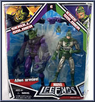Skrull Soldier / Kree Soldier from Marvel Legends - Twin Packs - Series 2 manufactured by Hasbro [Front]