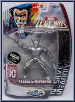 Wolverine (Silver) from Marvel Legends - Exclusives manufactured by Hasbro [Front]