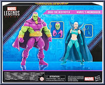 Drax the Destroyer / Moondragon (Guardians of the Galaxy) from Marvel Legends - Infinite Series - Multi-Packs manufactured by Hasbro [Back]