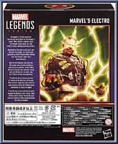 Electro from Marvel Legends - Infinite Series - Spider-Man - No Way Home manufactured by Hasbro [Back]