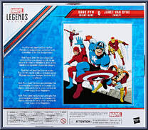 Hank Pym (Giant-Man) / Janet Van Dyne (Wasp) from Marvel Legends - Infinite Series - Avengers - Beyond Earth's Mightiest manufactured by Hasbro [Back]
