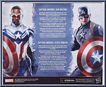 Captain America: Sam Wilson / Steve Rogers from Marvel Legends - Infinite Series - Multi-Packs manufactured by Hasbro [Back]