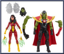 Skrull Queen / Super-Skrull from Marvel Legends - Infinite Series - Avengers - Beyond Earth's Mightiest manufactured by Hasbro [Loose]