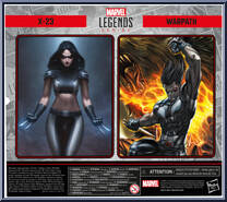 X-23 / Warpath from Marvel Legends - Infinite Series - X-Force manufactured by Hasbro [Back]
