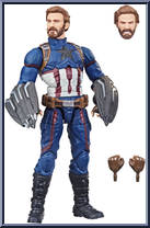 Captain America from Marvel Legends - Infinity Saga - Captain America - Infinity War manufactured by Hasbro [Loose]