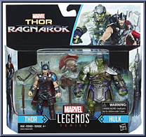Thor (Ragnarok) & Hulk (Ragnarok) from Marvel Legends Series - Movie Packs manufactured by Hasbro [Front]