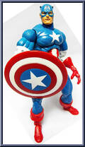 Captain America from Marvel Legends - Series  1 manufactured by Toy Biz [Loose]