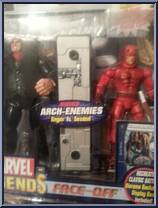 Kingpin (Black Jacket) vs Daredevil (Masked) from Marvel Legends - Face Off Sets - Series 1 manufactured by Toy Biz [Front]