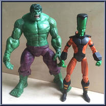 Hulk (Open Mouth) vs Leader (Tall Head) Action Figure