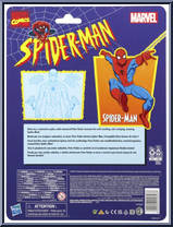 Spider-Man (Animated) from Marvel Legends - Vintage - Spider-Man manufactured by Hasbro [Back]