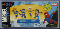 Logan / Ultimate Wolverine / Storm / Cyclops from Marvel Minimates - Toys R Us 4-Packs manufactured by Diamond Select [Front]