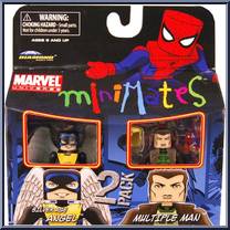 Angel (Silver Angel) / Multiple Man from Marvel Minimates - Wave 31 manufactured by Diamond Select [Front]