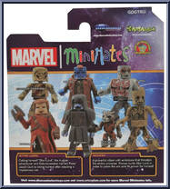 Drax / Groot & Rocket Raccoon from Marvel Minimates - Wave 57 - Guardians of the Galaxy Movie manufactured by Diamond Select [Back]