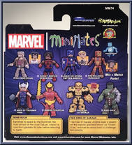 Agent of Hydra Captain America / Riri Williams Ironheart from Marvel Minimates - Wave 74 - Greatest Stories manufactured by Diamond Select [Back]