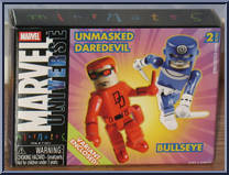 Bullseye / Daredevil (Unmasked) from Marvel Minimates - Wave  4 manufactured by Diamond Select [Front]