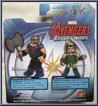 Enchantress / Skurge the Executioner from Marvel Minimates - Walgreens - Wave  9 manufactured by Diamond Select [Back]