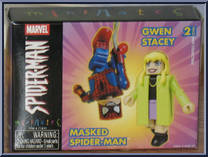 Gwen Stacy / Spider-Man (Masked) from Marvel Minimates - Wave  4 manufactured by Diamond Select [Front]