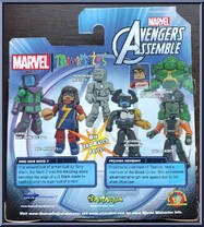 Iron Man Mark 2 / Proxima Midnight from Marvel Minimates - Walgreens - Wave  5 manufactured by Diamond Select [Back]