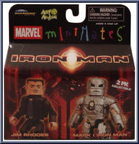 Jim Rhodes / Mark I Iron Man from Marvel Minimates - Wave 21 - Iron Man manufactured by Diamond Select [Front]